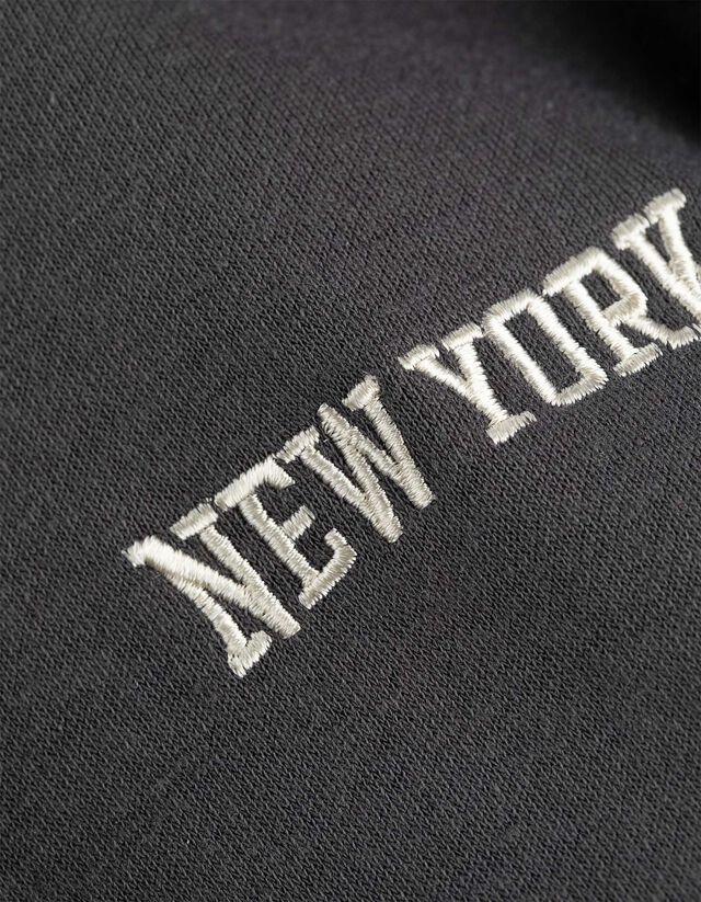 Cipzáros melegítőfelső - Túlméretezett fazon - sötétszürke