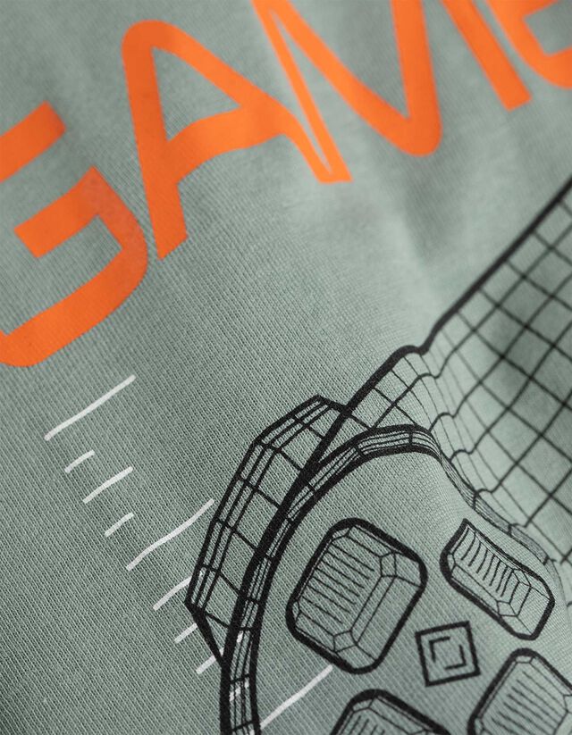 Hosszú ujjú felső - Elülső nyomtatás - bézs