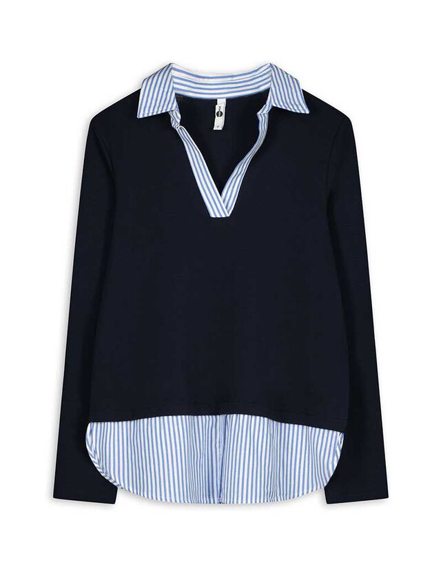 Női ing - Kétrétegű hatás - bézs