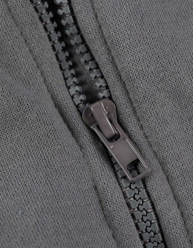 Cipzáros melegítőfelső - Pamut keverék - szürke