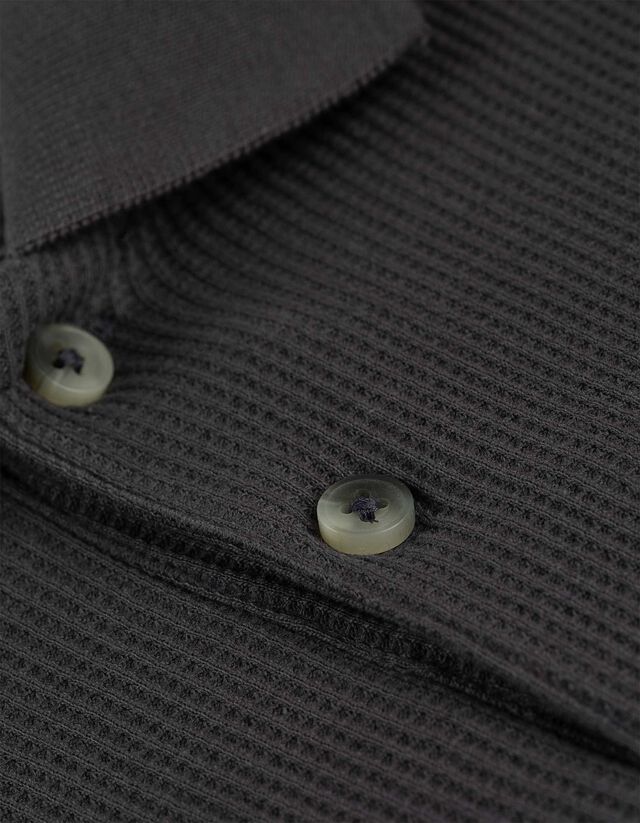 Pólóing - Gofri szerkezet - sötétszürke