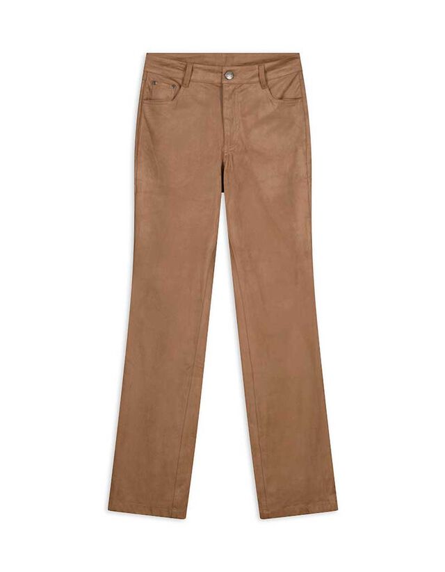 Nadrág - Enyhén bővülő fazon - sötétbarna