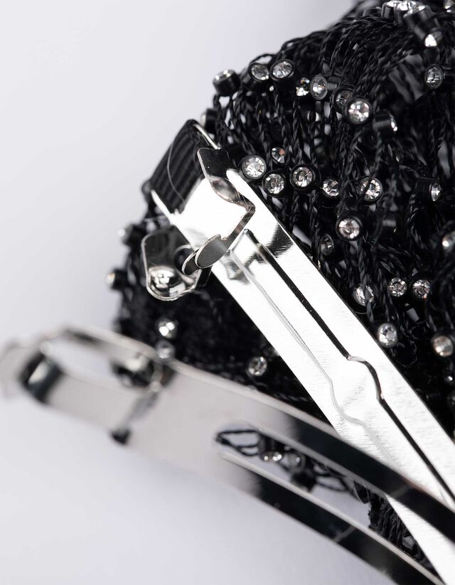 Strasszokkal - fekete