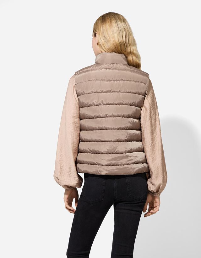 Steppelt mellény - Egyszínű - világos barna