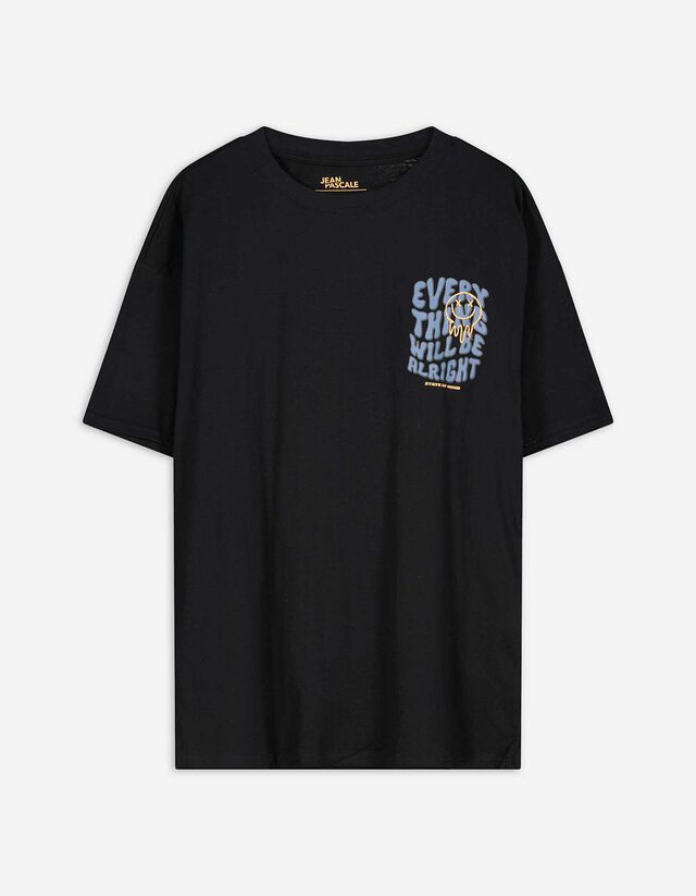 Póló - Hátul nyomtatott minta - feher