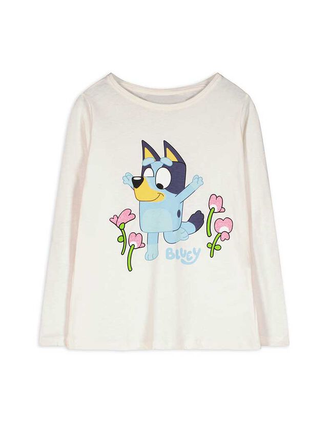 Hosszú ujjú felső - Bluey - feher