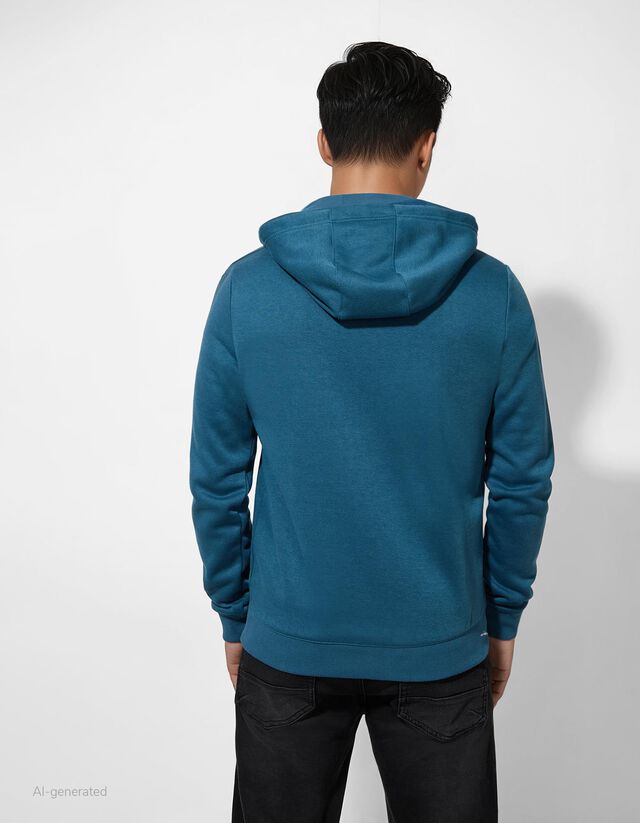 Cipzáros melegítőfelső - Zsinóros kapucni - sotetkek