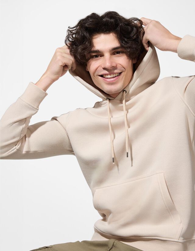 Kapucnis felső - Pamut keverék - sotetkek