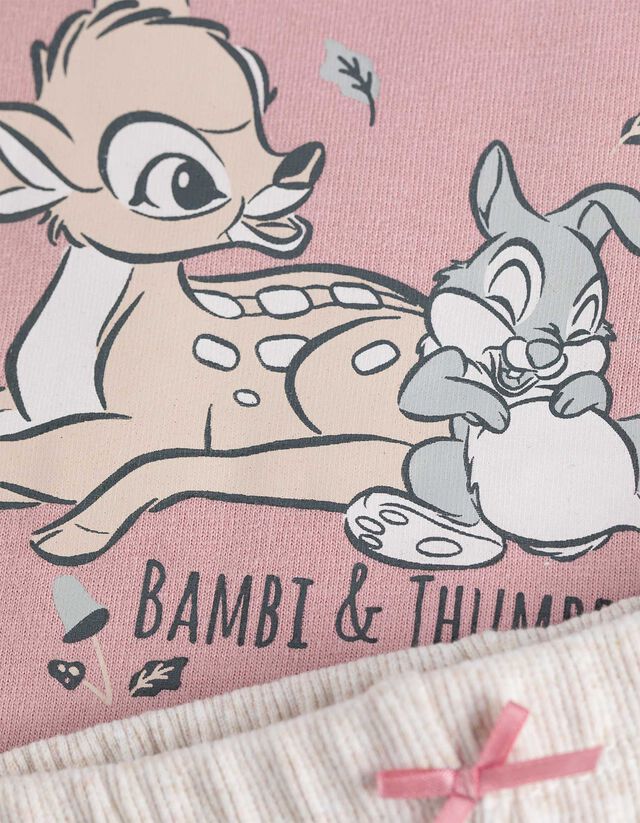 Melegítőfelsőből és leggingből álló szett - Bambi - rozsaszin