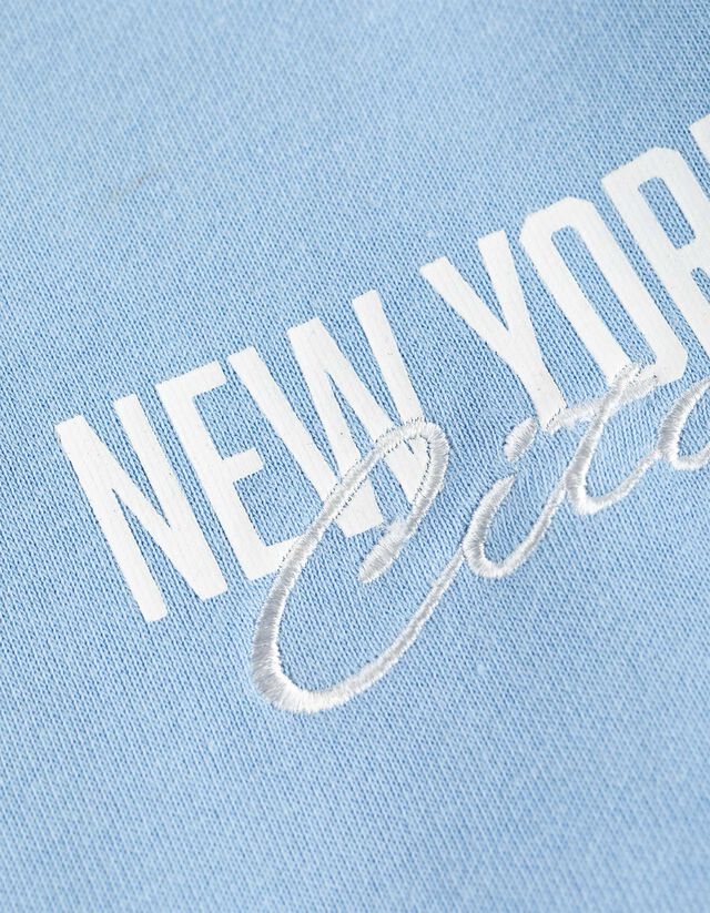 Melegítőfelső - Hátul nyomtatott minta - vilagoskek