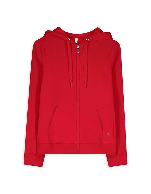 Cipzáros melegítőfelső - piros