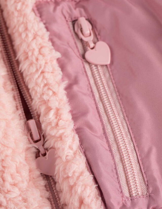 Teddy mellény - Plüss - rozsaszin