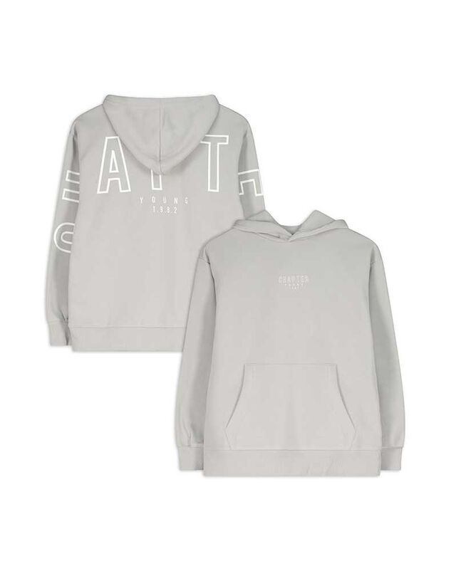 Kapucnis felső - Túlméretezett fazon - feher