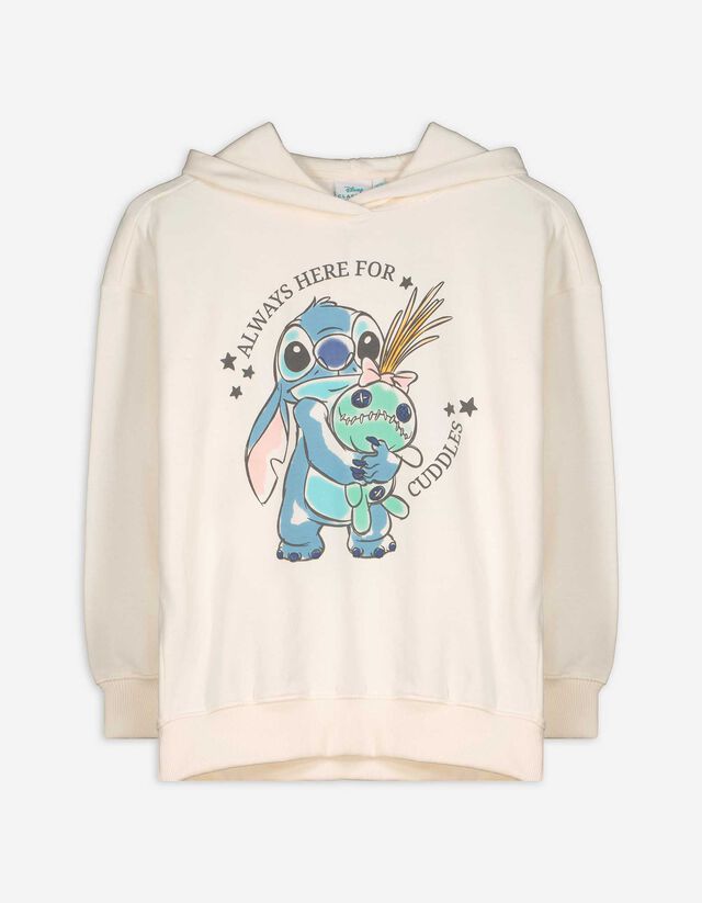 Kapucnis felső - Lilo és Stitch - feher