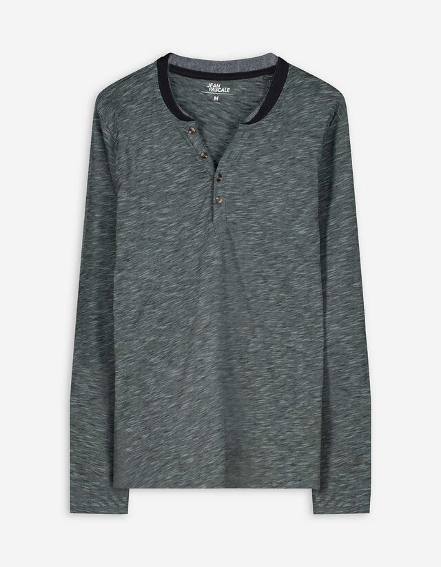 Hosszú ujjú felső - Kétrétegű hatás - zöld