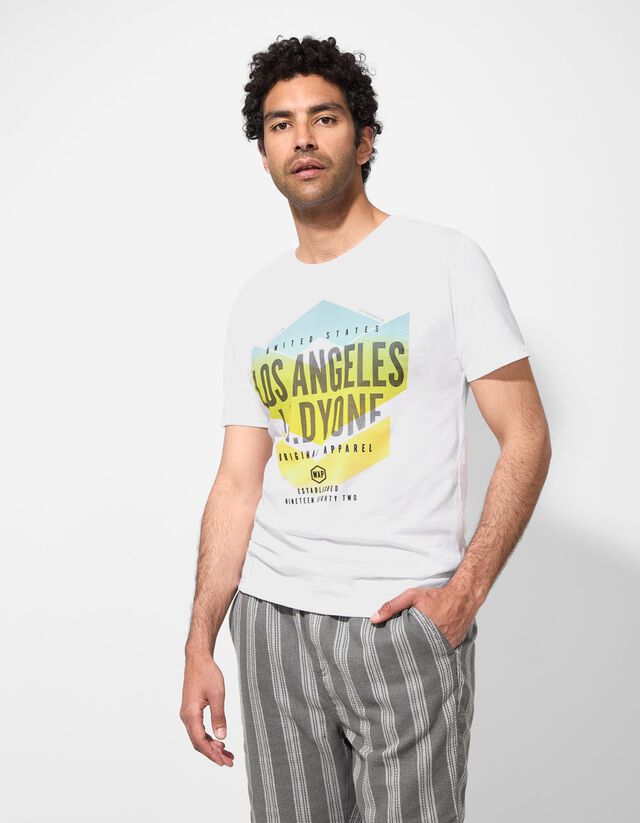 Póló - Nyomott minta - fekete