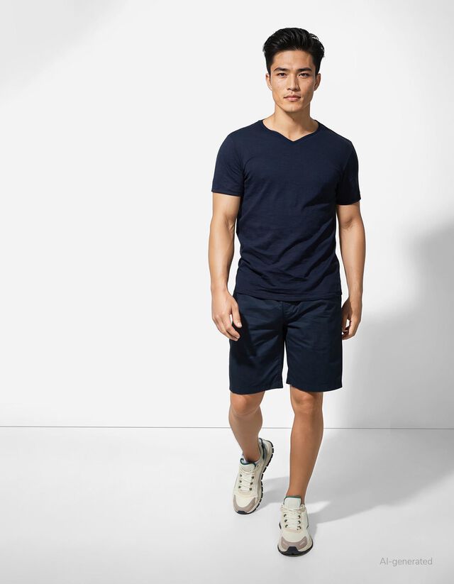 Póló - Póló nyakkivágása - sötétzöld