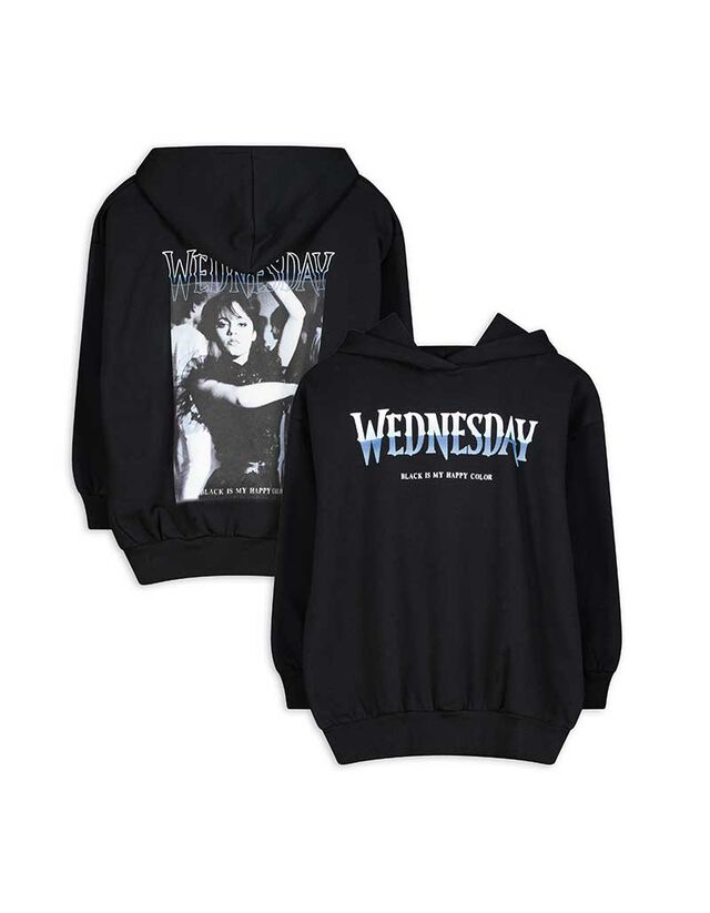 Melegítőfelső - Wednesday - fekete