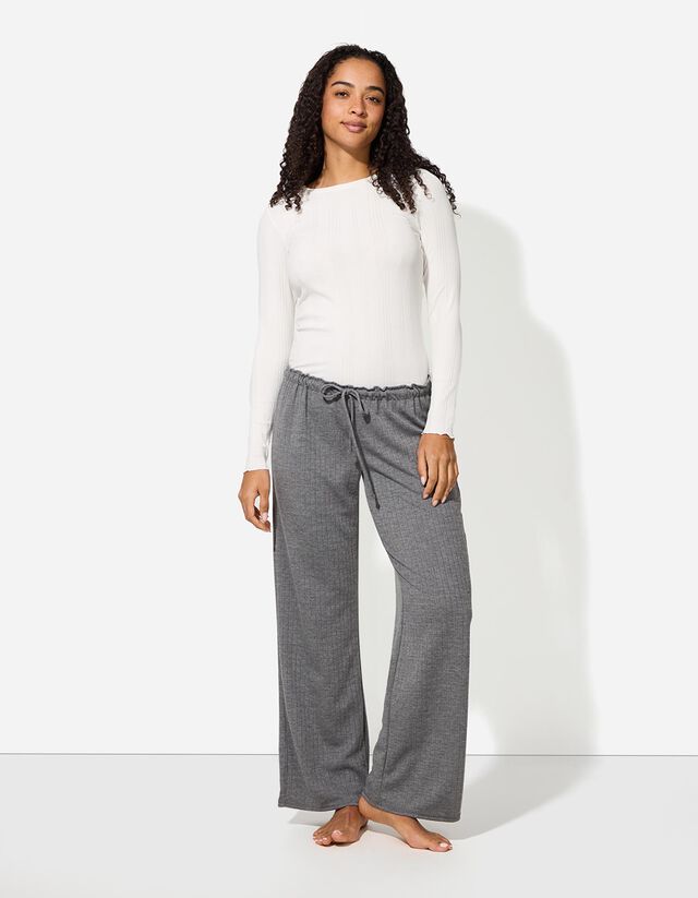 Pizsamaalsó - Strukturált anyag - szürke