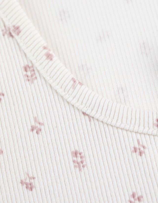 Póló - Bordázott - feher