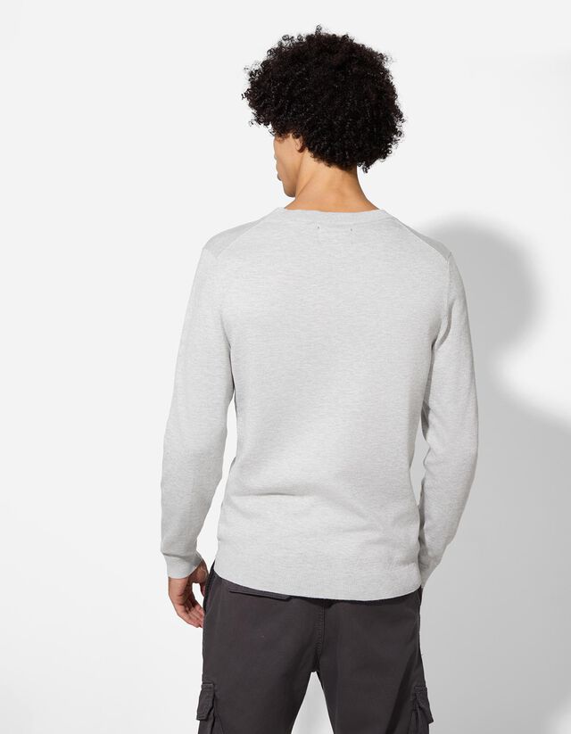 Pulóver - Viszkózkeverék - szürke