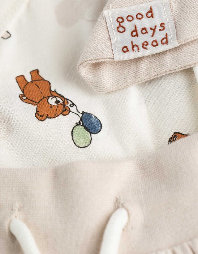 Body, nadrág és melltartó szett - Pamut - feher