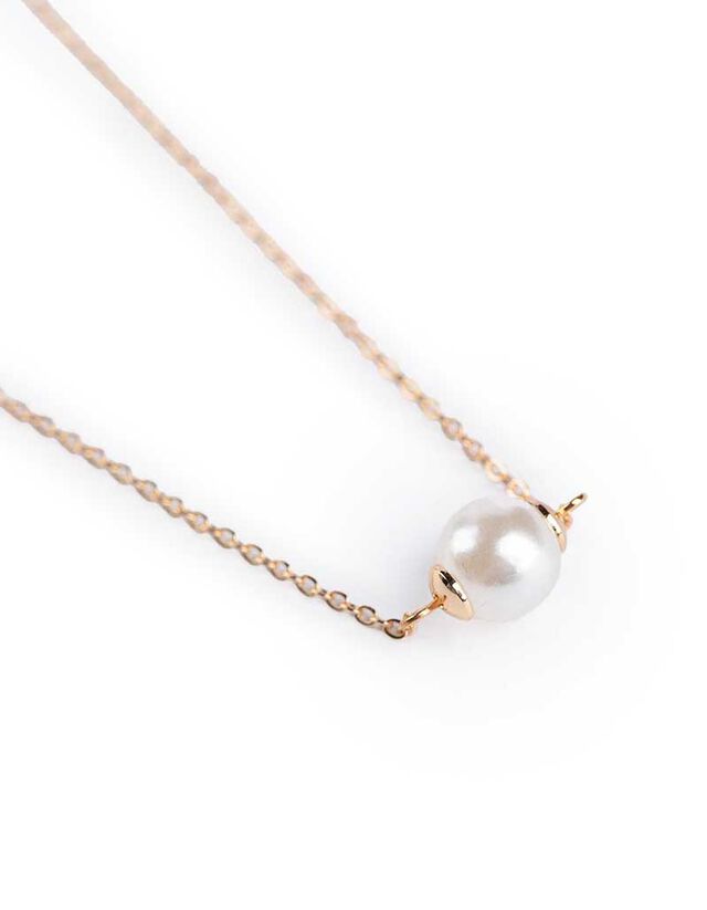 Nyaklánc - Gyöngyökkel díszítve - arany