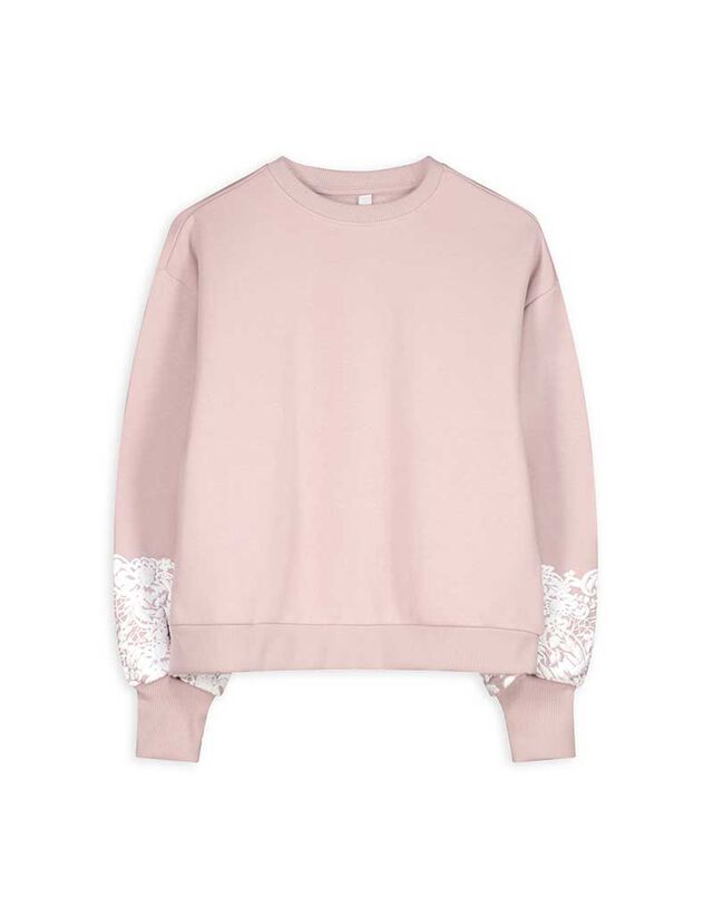 Pulóver - Ballon ujjak - vilagos szurke