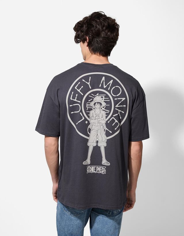 Póló - One Piece - sötétszürke