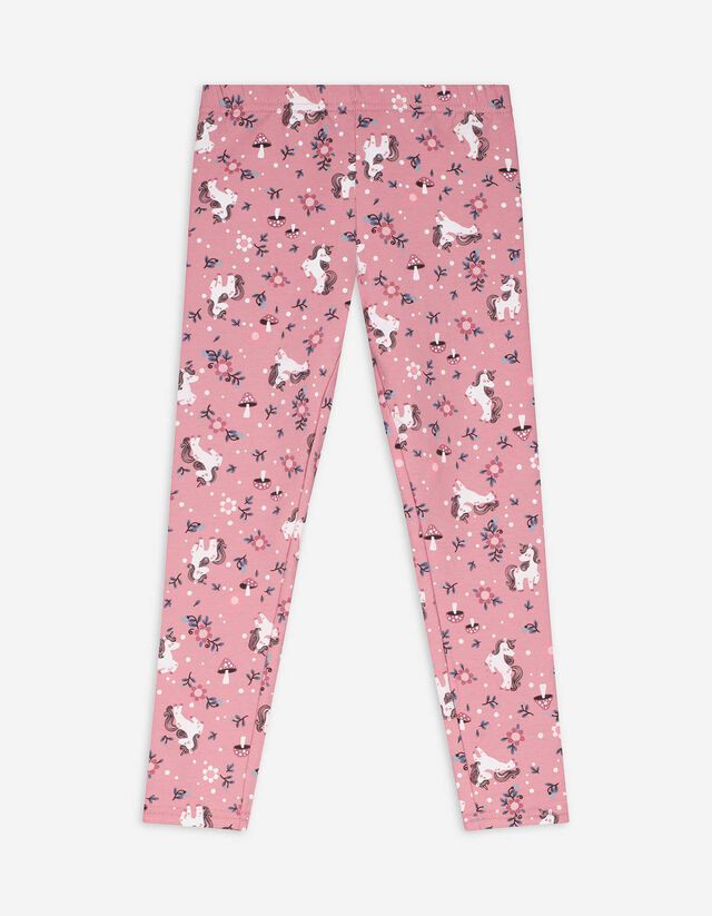 Legging - Elszórt nyomott minta - pink