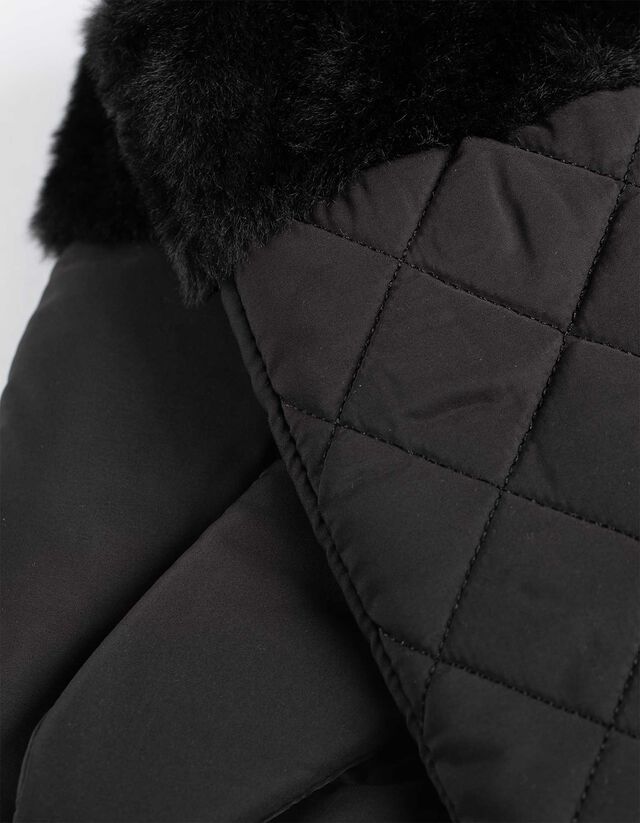 Egyujjas kesztyű - Béléssel - fekete