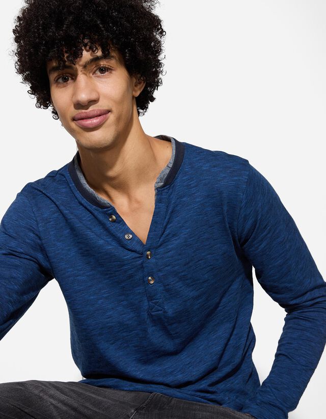 Hosszú ujjú felső - Kétrétegű hatás - zöld