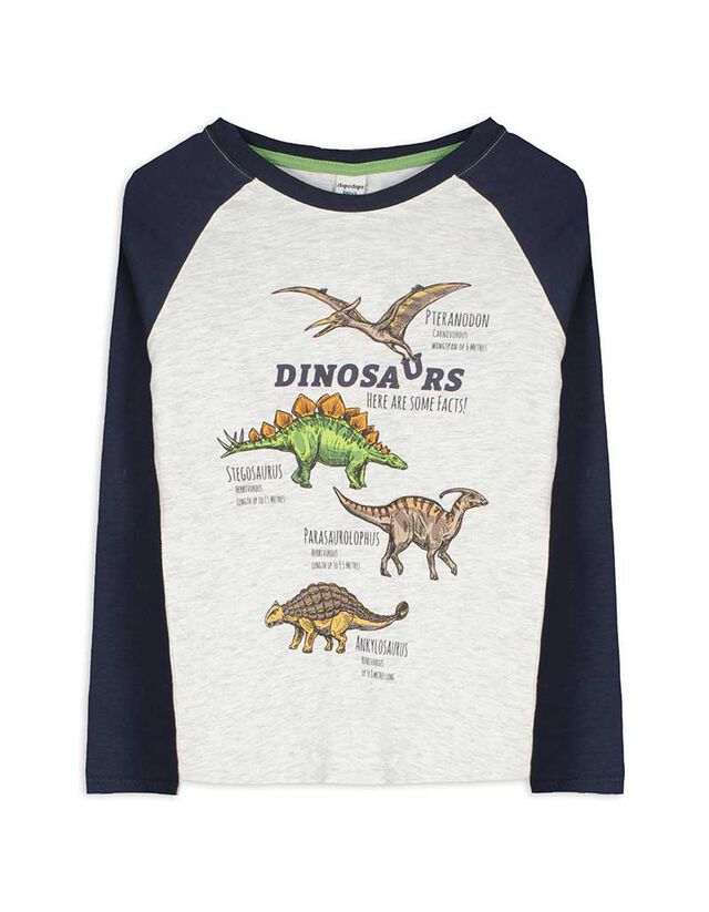 Hosszú ujjú felső - Nyomott minta - vilagos szurke