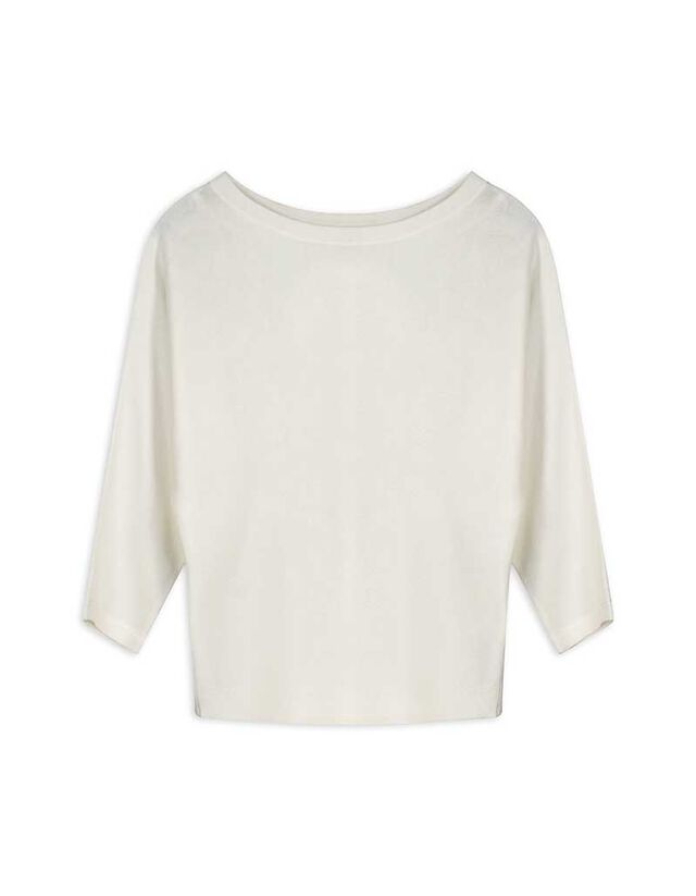 Pulóver - Pamut keverék - feher