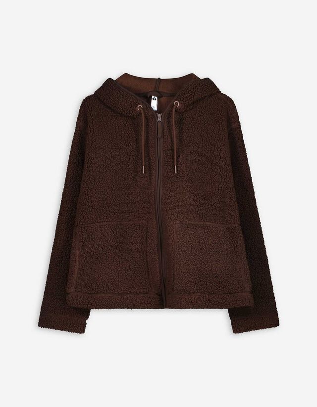 Cipzáros melegítőfelső - Plüss - fekete