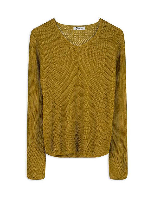 Pulóver - Egyszínű - barna