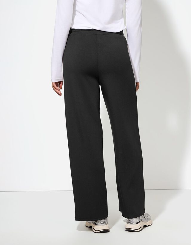 Nadrág - Eltérő színű csíkkal - fekete