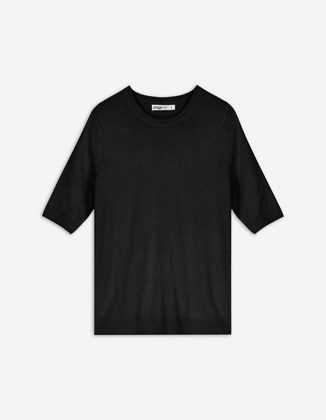 Pulóver - Rövid ujjú - sötétszürke