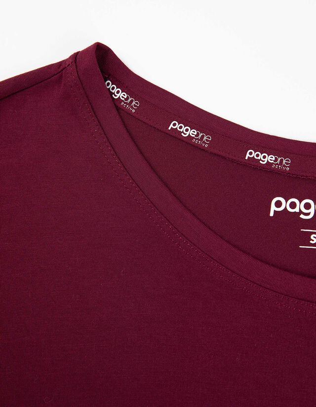 Póló - Lélegző szövet - mélyvörös