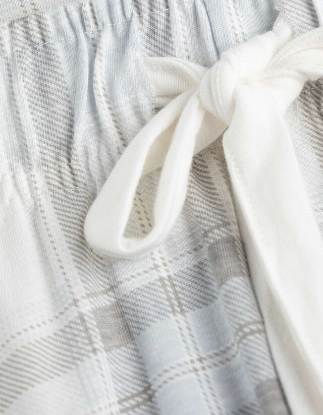 Pizsamaalsó - Kockás - feher