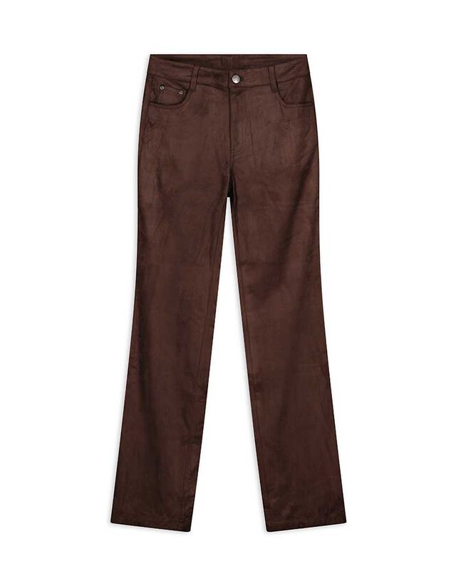 Nadrág - Enyhén bővülő fazon - sötétbarna