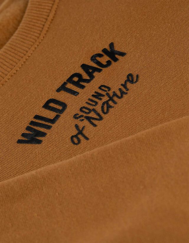 Melegítőfelső - Nyomott minta - barna