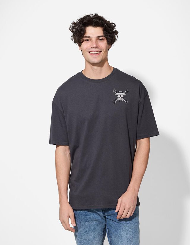 Póló - One Piece - sötétszürke