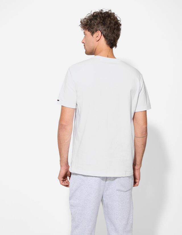 Póló - Feliratos címkével - feher