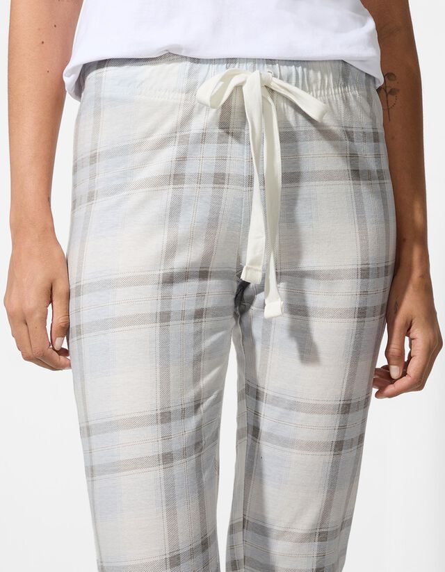 Pizsamaalsó - Kockás - feher