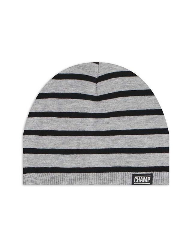 Fejre simuló sapka - Csíkos - szürke