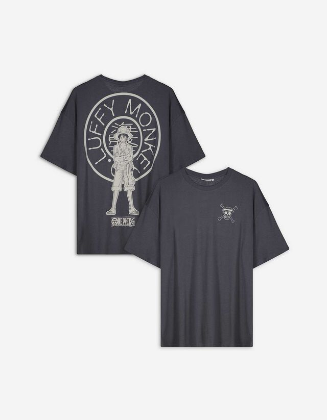 Póló - One Piece - sötétszürke