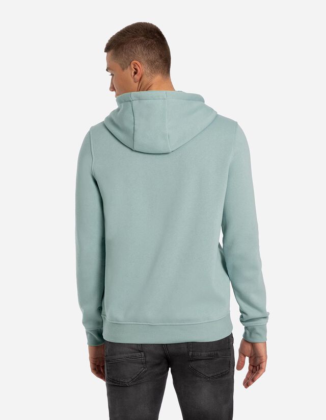 Kapucnis felső - Pamut keverék - sotetkek