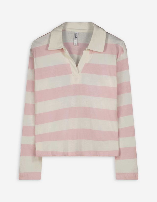 Hosszú ujjú póló - Csíkos - feher