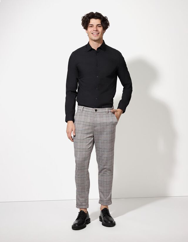 Vászonnadrág - Eszterházy-kockás - vilagos szurke